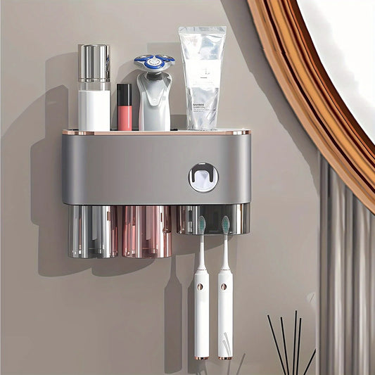 Toothbrush Holder with Automatic Toothpaste Dispenser - fairywillshop